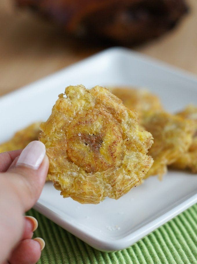 Tostones, platano frito