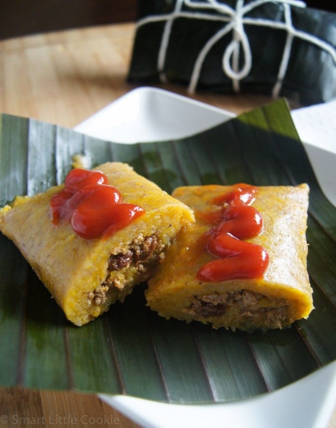 Pasteles en Hoja made with Annatto