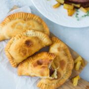 Glazed Ham and Pineapple Empanadas ~ A delicious appetizer or quick leftover dinner made with all the flavors of the holiday glazed ham. #ad #VidaDole 