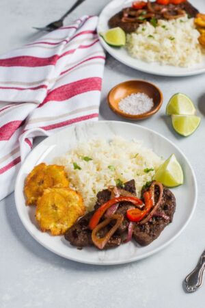 Liver with Onions (Higado Encebollado) ~ Tender and delicious, this sautee liver with onions is ready in about 10 minutes.ย