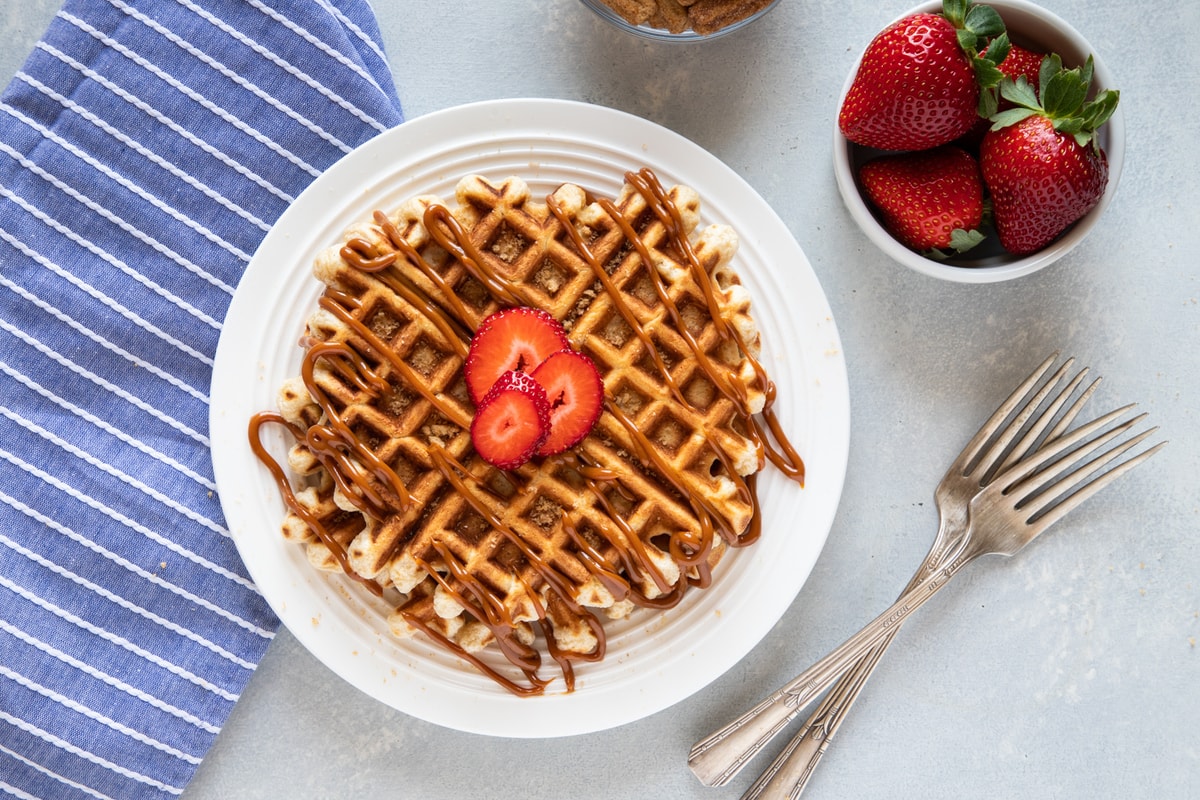 Waffles de Churros con Dulce de Leche My Dominican Kitchen