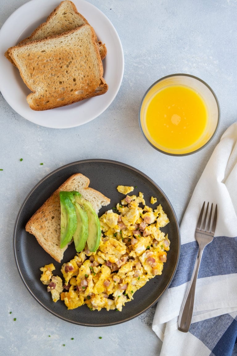 Scrambled Eggs with Ham and Cheese My Dominican Kitchen