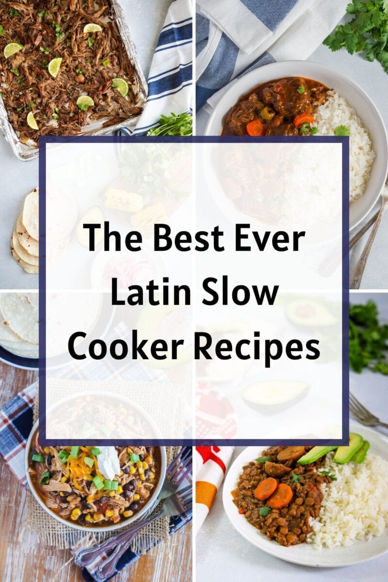 Latin Slow Cooker Recipes Collage