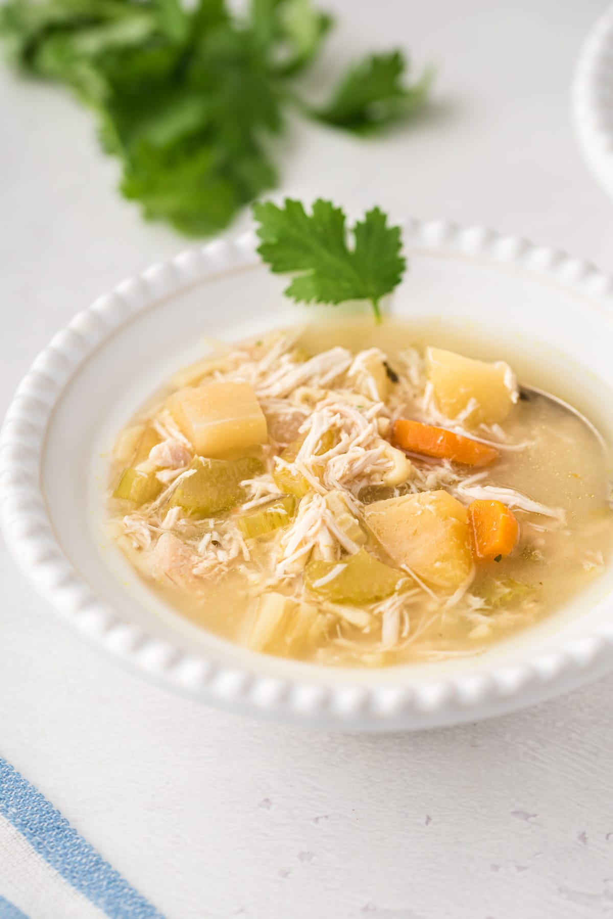 Slow Cooker Chicken Noodle Soup with Yuca My Dominican Kitchen
