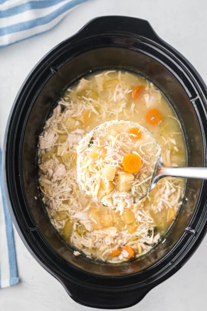 Slow Cooker Chicken Noodle Soup with Yuca My Dominican Kitchen