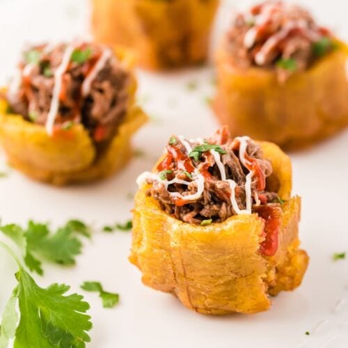 Puerto Rican Pionono Recipe  Plantain Cups Stuffed with Picadillo 