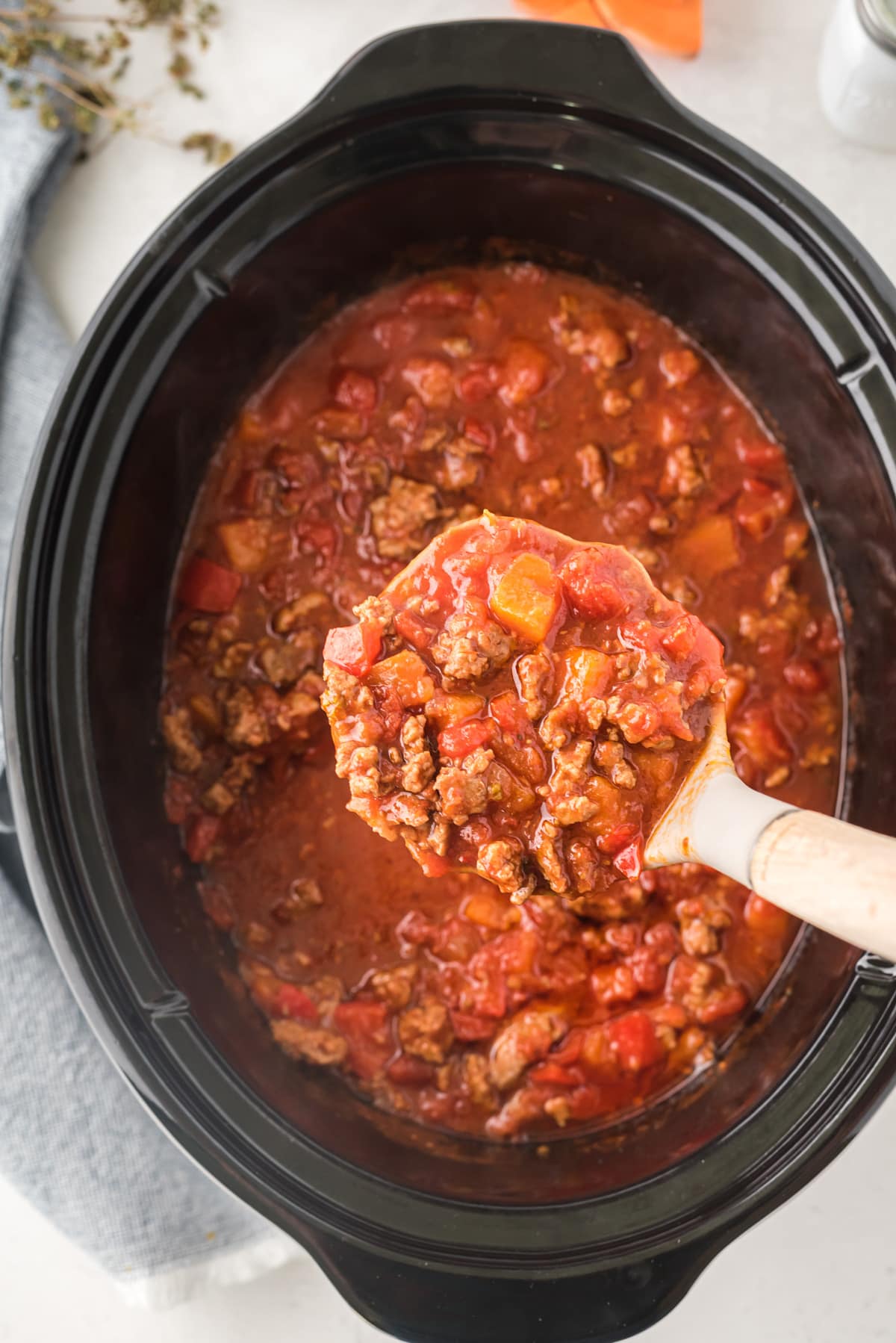 Slow Cooker Turkey Sweet Potato Chili My Dominican Kitchen