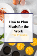 How to meal plan graphic by Smart Little Cookie