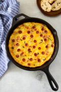 Pizza Frittata in a skillet