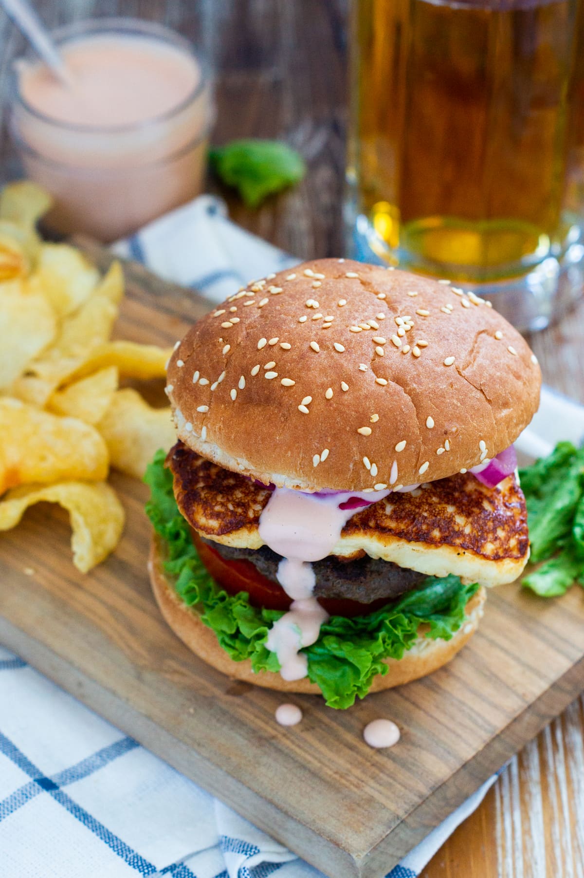 Queso Burger - My Dominican Kitchen