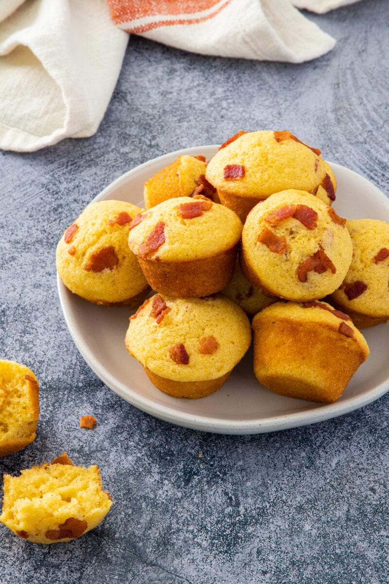 bacon corn muffins ready to eat